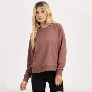 Vuori Halo Long Sleeve Crew Neck in Terra Cotta
